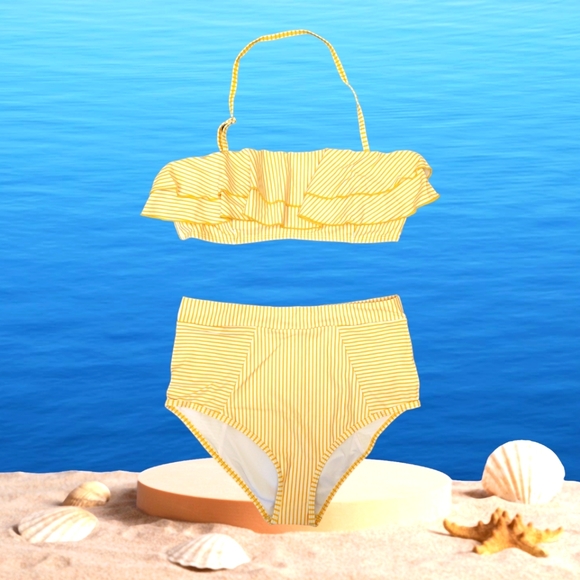 None Other - *FINAL SALE* NWOT Striped Bikini Size L